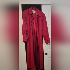 London Fog Red Trench Coat